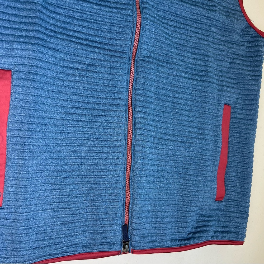 Johnnie O NWT Men's Large Blue and Red Sleeveless Jacket Vest - Picture 10 of 14